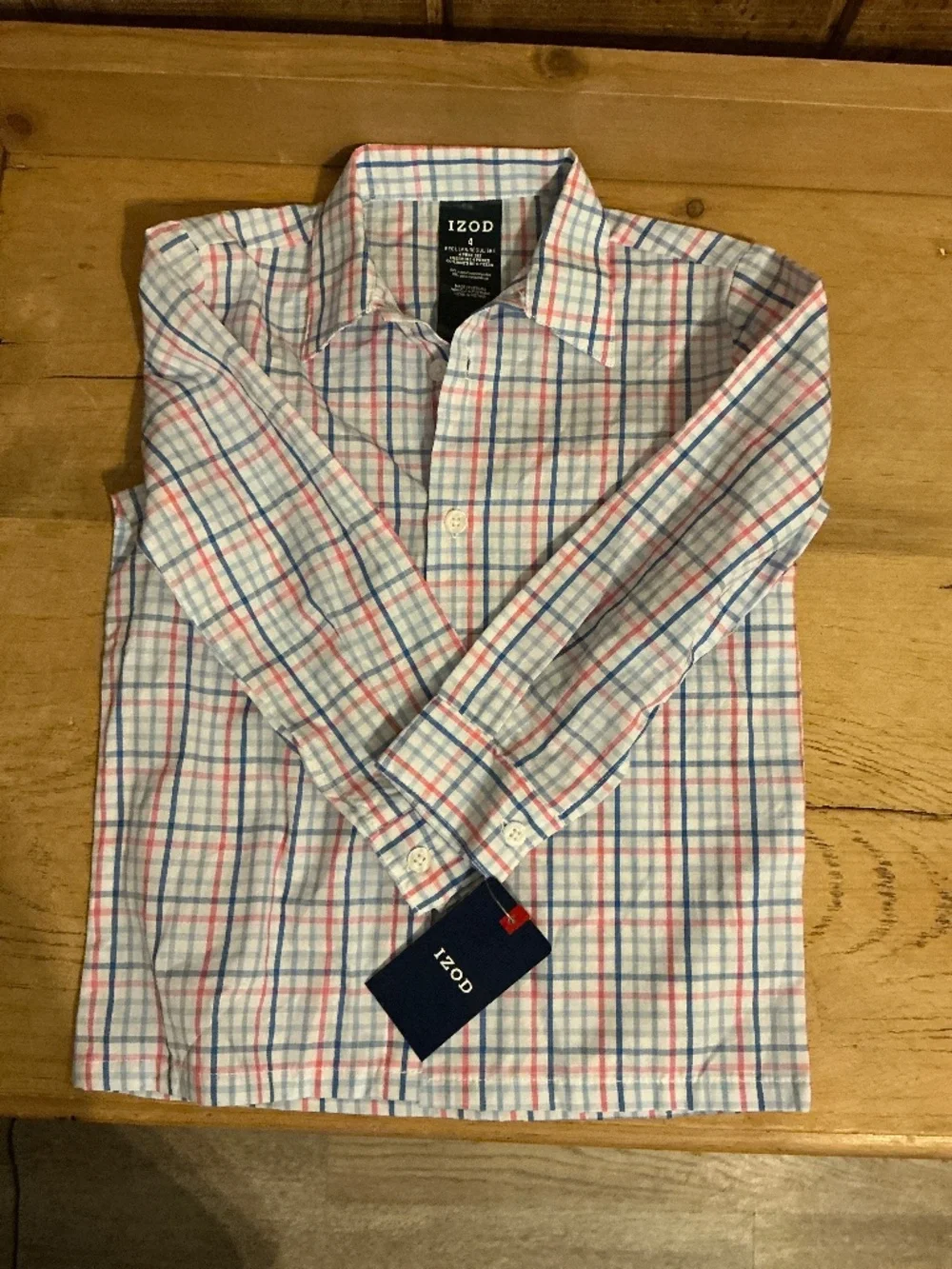 Izod Long Sleeve Button Up shirt - size 4